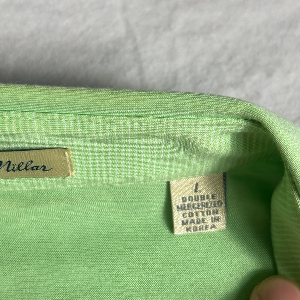Peter Millar Men's Large Green Golf Polo Shirt - Crown Sport Summer Performance - Picture 7 of 9